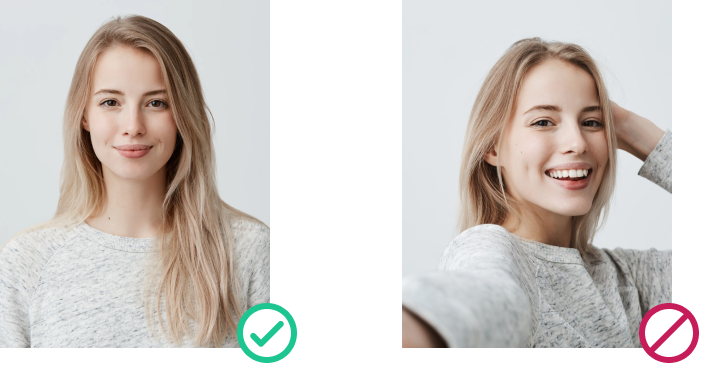 foto per cie formato frontale