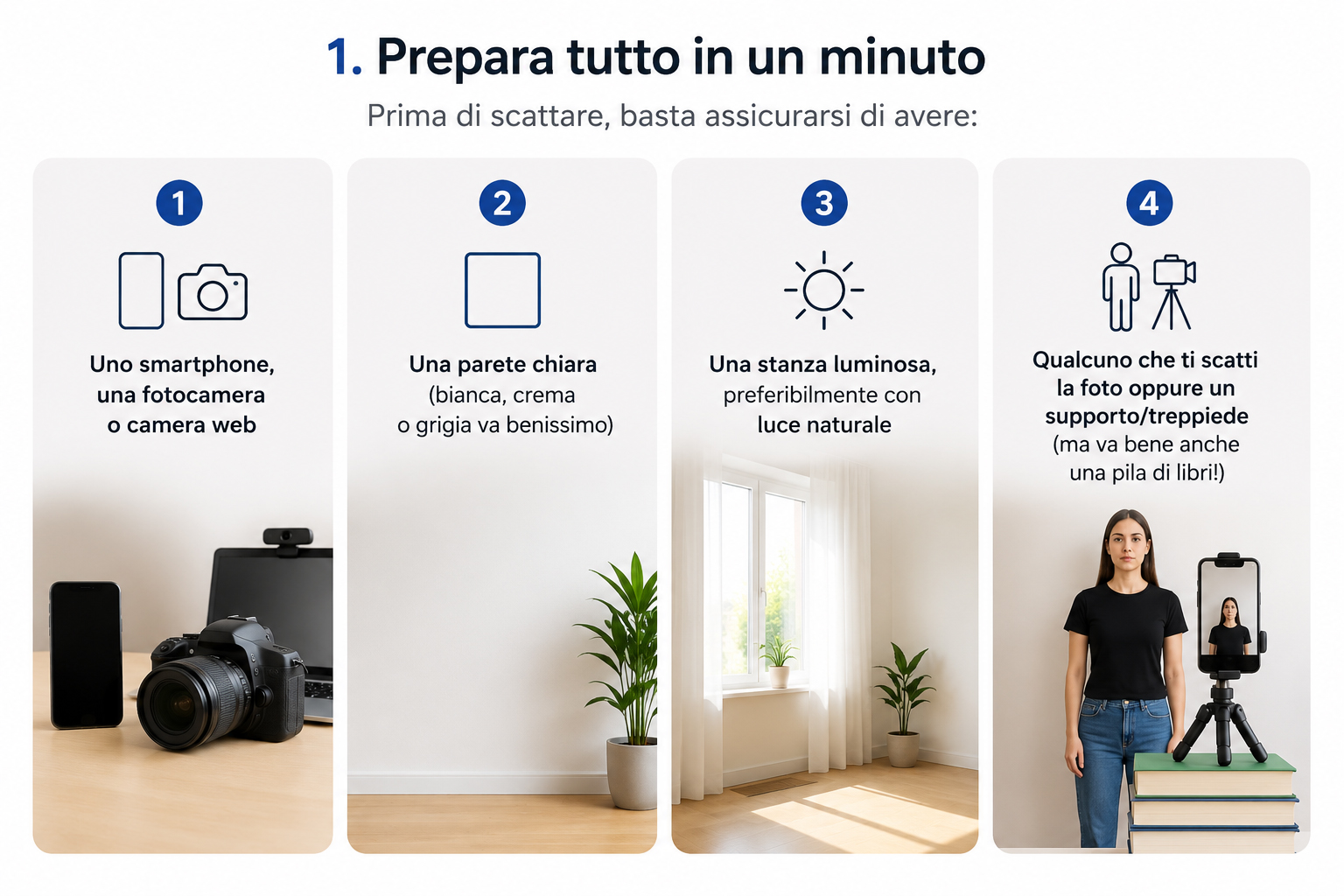 creare fototessera online - preparazioni